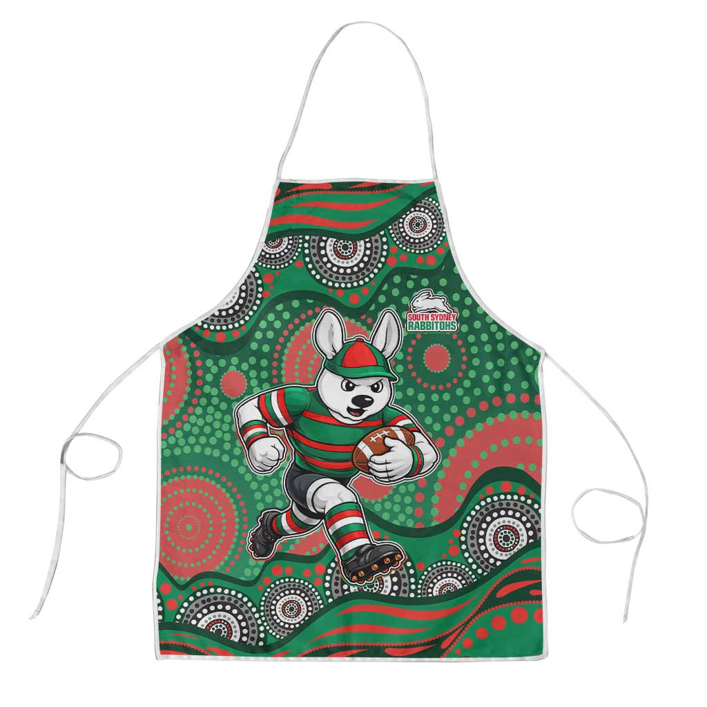 South Sydney Rabbitohs Apron Aboriginal Dot Pattern - Rugby Mascot Heritage Pride