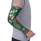 South Sydney Rabbitohs Arm Sleeves Aboriginal Dot Pattern - Rugby Mascot Heritage Pride