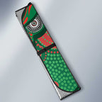 South Sydney Rabbitohs Auto Sun Shade Aboriginal Dot Pattern - Rugby Mascot Heritage Pride