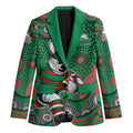 South Sydney Rabbitohs Blazer Aboriginal Dot Pattern - Rugby Mascot Heritage Pride