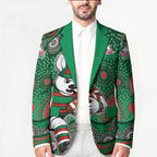 South Sydney Rabbitohs Blazer Aboriginal Dot Pattern - Rugby Mascot Heritage Pride