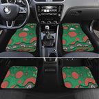 South Sydney Rabbitohs Car Mats Aboriginal Dot Pattern - Rugby Mascot Heritage Pride