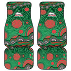 South Sydney Rabbitohs Car Mats Aboriginal Dot Pattern - Rugby Mascot Heritage Pride