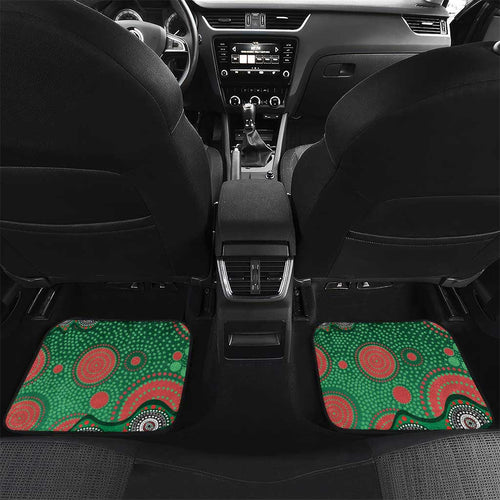 South Sydney Rabbitohs Car Mats Aboriginal Dot Pattern - Rugby Mascot Heritage Pride