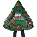 South Sydney Rabbitohs Cloak Aboriginal Dot Pattern - Rugby Mascot Heritage Pride