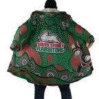 South Sydney Rabbitohs Cloak Aboriginal Dot Pattern - Rugby Mascot Heritage Pride