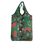 South Sydney Rabbitohs Grocery Bag Aboriginal Dot Pattern - Rugby Mascot Heritage Pride