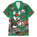 South Sydney Rabbitohs Hawaiian Shirt Aboriginal Dot Pattern - Rugby Mascot Heritage Pride