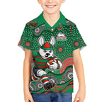 South Sydney Rabbitohs Hawaiian Shirt Aboriginal Dot Pattern - Rugby Mascot Heritage Pride