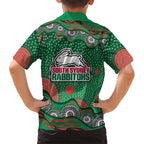 South Sydney Rabbitohs Hawaiian Shirt Aboriginal Dot Pattern - Rugby Mascot Heritage Pride