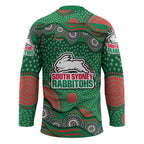 South Sydney Rabbitohs Hockey Jersey Aboriginal Dot Pattern - Rugby Mascot Heritage Pride