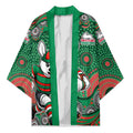 South Sydney Rabbitohs Kimono Aboriginal Dot Pattern - Rugby Mascot Heritage Pride