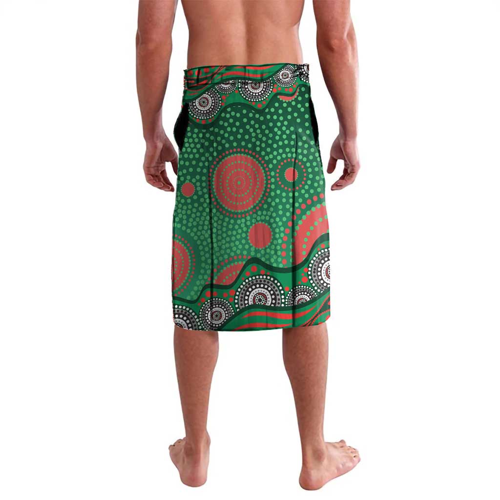 South Sydney Rabbitohs Lavalava Aboriginal Dot Pattern - Rugby Mascot Heritage Pride