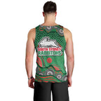 South Sydney Rabbitohs Men Tank Top Aboriginal Dot Pattern - Rugby Mascot Heritage Pride