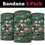 South Sydney Rabbitohs Neck Gaiter Aboriginal Dot Pattern - Rugby Mascot Heritage Pride