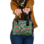 South Sydney Rabbitohs Shoulder Handbag Aboriginal Dot Pattern - Rugby Mascot Heritage Pride
