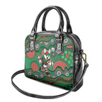 South Sydney Rabbitohs Shoulder Handbag Aboriginal Dot Pattern - Rugby Mascot Heritage Pride