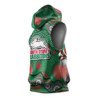 South Sydney Rabbitohs Sleeveless Hoodie Aboriginal Dot Pattern - Rugby Mascot Heritage Pride