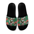 South Sydney Rabbitohs Slide Sandals Aboriginal Dot Pattern - Rugby Mascot Heritage Pride