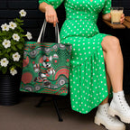 South Sydney Rabbitohs Tote Bag Aboriginal Dot Pattern - Rugby Mascot Heritage Pride