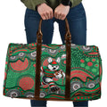 South Sydney Rabbitohs Travel Bag Aboriginal Dot Pattern - Rugby Mascot Heritage Pride