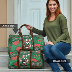 South Sydney Rabbitohs Travel Bag Aboriginal Dot Pattern - Rugby Mascot Heritage Pride