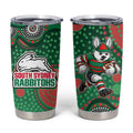 South Sydney Rabbitohs Tumbler Cup Aboriginal Dot Pattern - Rugby Mascot Heritage Pride