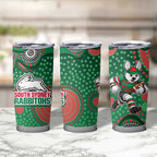 South Sydney Rabbitohs Tumbler Cup Aboriginal Dot Pattern - Rugby Mascot Heritage Pride