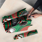 South Sydney Rabbitohs Umbrella Aboriginal Dot Pattern - Rugby Mascot Heritage Pride