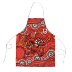 St. George Illawarra Dragons Apron Aboriginal Dot Pattern - Rugby Mascot Heritage Pride