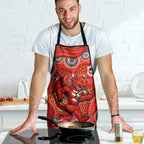 St. George Illawarra Dragons Apron Aboriginal Dot Pattern - Rugby Mascot Heritage Pride