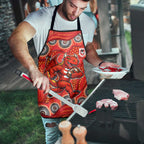 St. George Illawarra Dragons Apron Aboriginal Dot Pattern - Rugby Mascot Heritage Pride