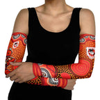 St. George Illawarra Dragons Arm Sleeves Aboriginal Dot Pattern - Rugby Mascot Heritage Pride