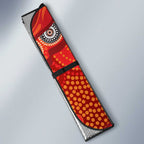 St. George Illawarra Dragons Auto Sun Shade Aboriginal Dot Pattern - Rugby Mascot Heritage Pride
