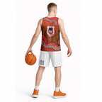 St. George Illawarra Dragons Basketball Jersey Aboriginal Dot Pattern - Rugby Mascot Heritage Pride