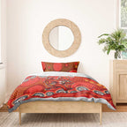 St. George Illawarra Dragons Bedding Set Aboriginal Dot Pattern - Rugby Mascot Heritage Pride