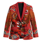 St. George Illawarra Dragons Blazer Aboriginal Dot Pattern - Rugby Mascot Heritage Pride