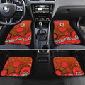 St. George Illawarra Dragons Car Mats Aboriginal Dot Pattern - Rugby Mascot Heritage Pride