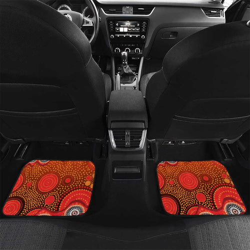 St. George Illawarra Dragons Car Mats Aboriginal Dot Pattern - Rugby Mascot Heritage Pride