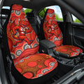 St. George Illawarra Dragons Car Seat Cover Aboriginal Dot Pattern - Rugby Mascot Heritage Pride