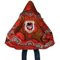 St. George Illawarra Dragons Cloak Aboriginal Dot Pattern - Rugby Mascot Heritage Pride