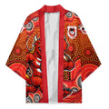 St. George Illawarra Dragons Kimono Aboriginal Dot Pattern - Rugby Mascot Heritage Pride