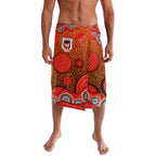St. George Illawarra Dragons Lavalava Aboriginal Dot Pattern - Rugby Mascot Heritage Pride