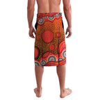 St. George Illawarra Dragons Lavalava Aboriginal Dot Pattern - Rugby Mascot Heritage Pride