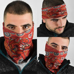 St. George Illawarra Dragons Neck Gaiter Aboriginal Dot Pattern - Rugby Mascot Heritage Pride
