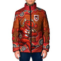 St. George Illawarra Dragons Padded Jacket Aboriginal Dot Pattern - Rugby Mascot Heritage Pride