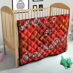 St. George Illawarra Dragons Quilt Aboriginal Dot Pattern - Rugby Mascot Heritage Pride