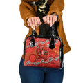 St. George Illawarra Dragons Shoulder Handbag Aboriginal Dot Pattern - Rugby Mascot Heritage Pride