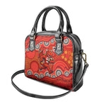 St. George Illawarra Dragons Shoulder Handbag Aboriginal Dot Pattern - Rugby Mascot Heritage Pride