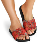 St. George Illawarra Dragons Slide Sandals Aboriginal Dot Pattern - Rugby Mascot Heritage Pride